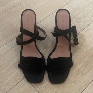 Rachel Comey Black Suede Wedge size 8.5